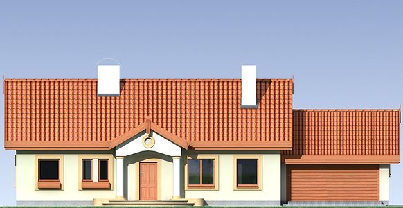 Фасад дома HIF-8719-81 Фасад дома HIF-8719-81