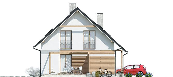 Фасад дома FIK-5858-72 Фасад дома FIK-5858-72