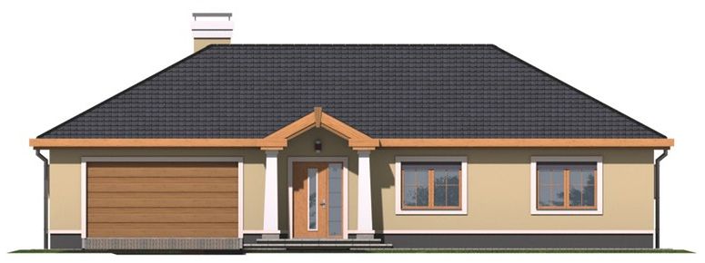 Фасад дома BHH-6592-76 Фасад дома BHH-6592-76
