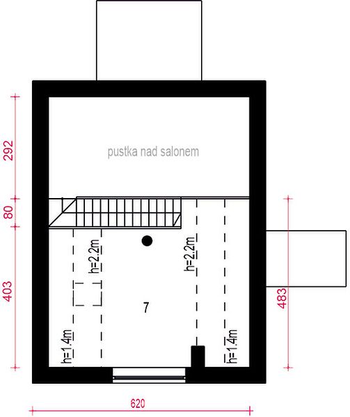 План 2 этажа дома HIK-5635-47 План 2 этажа дома HIK-5635-47