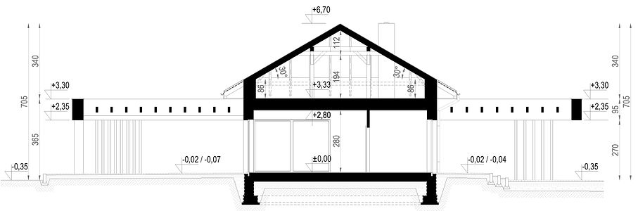 Фасад дома DHF-6212-92 Фасад дома DHF-6212-92