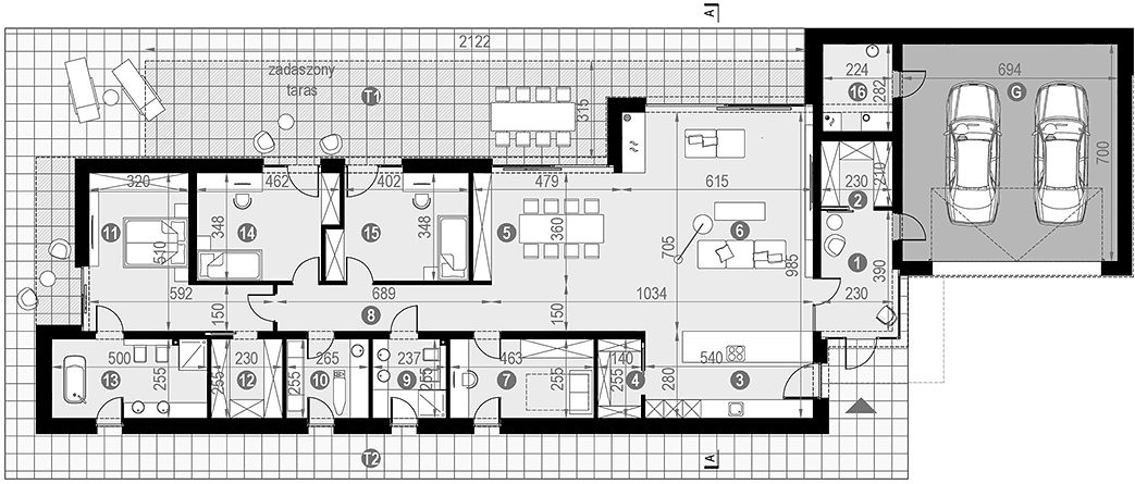 План 1 этажа дома IDH-8933-46 План 1 этажа дома IDH-8933-46
