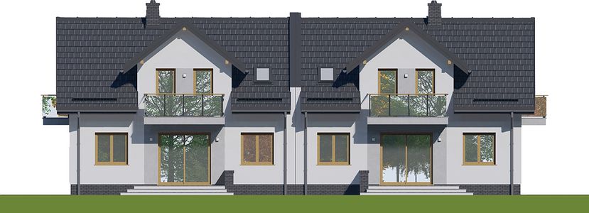 Фасад дома FFH-3249-36 Фасад дома FFH-3249-36