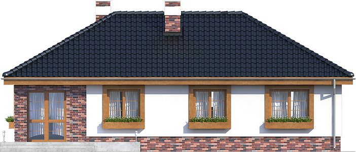 Фасад дома EII-8871-58 Фасад дома EII-8871-58