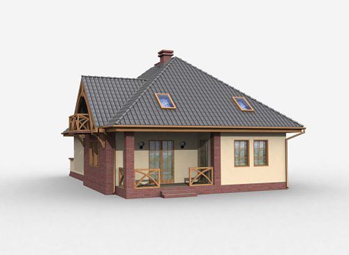 Проект дома IBA-6512-72