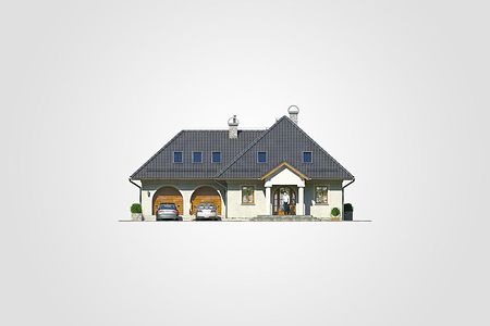 Фасад дома HFH-2894-87 Фасад дома HFH-2894-87