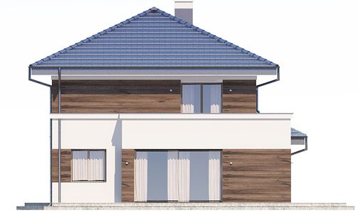 Фасад дома BDF-6632-35 Фасад дома BDF-6632-35